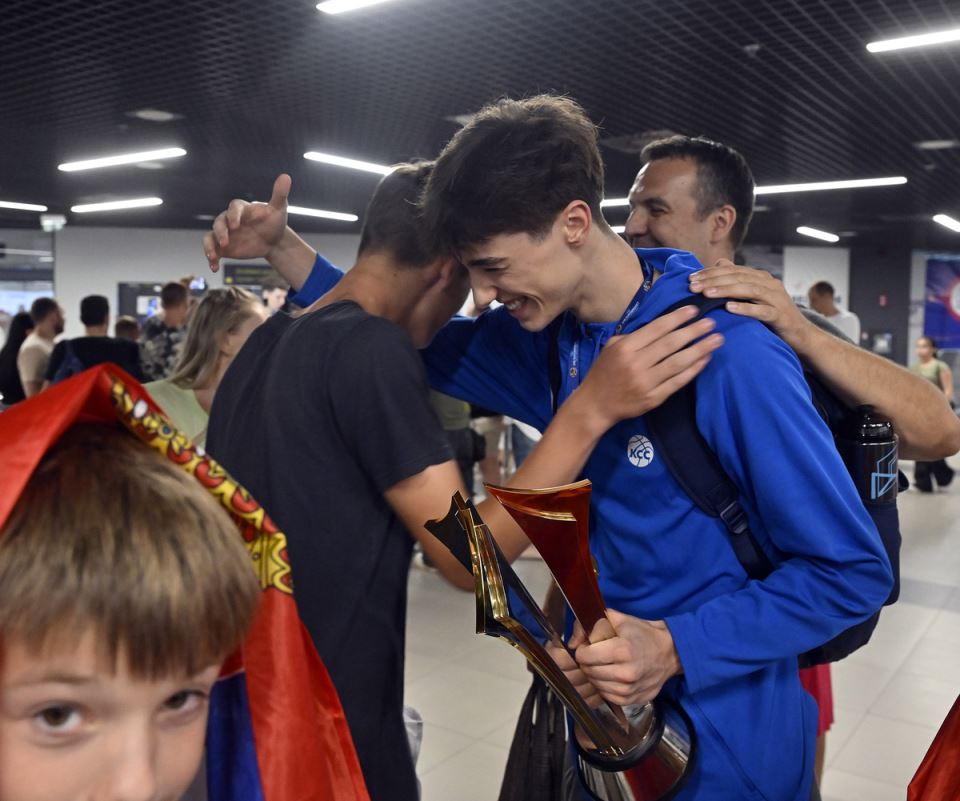 Doček kadeta Srbije posle osvajanja evropskog zlata