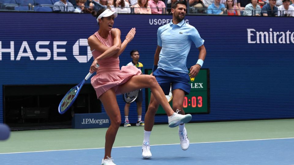 Novak Đoković i Olga Danilović na US Openu