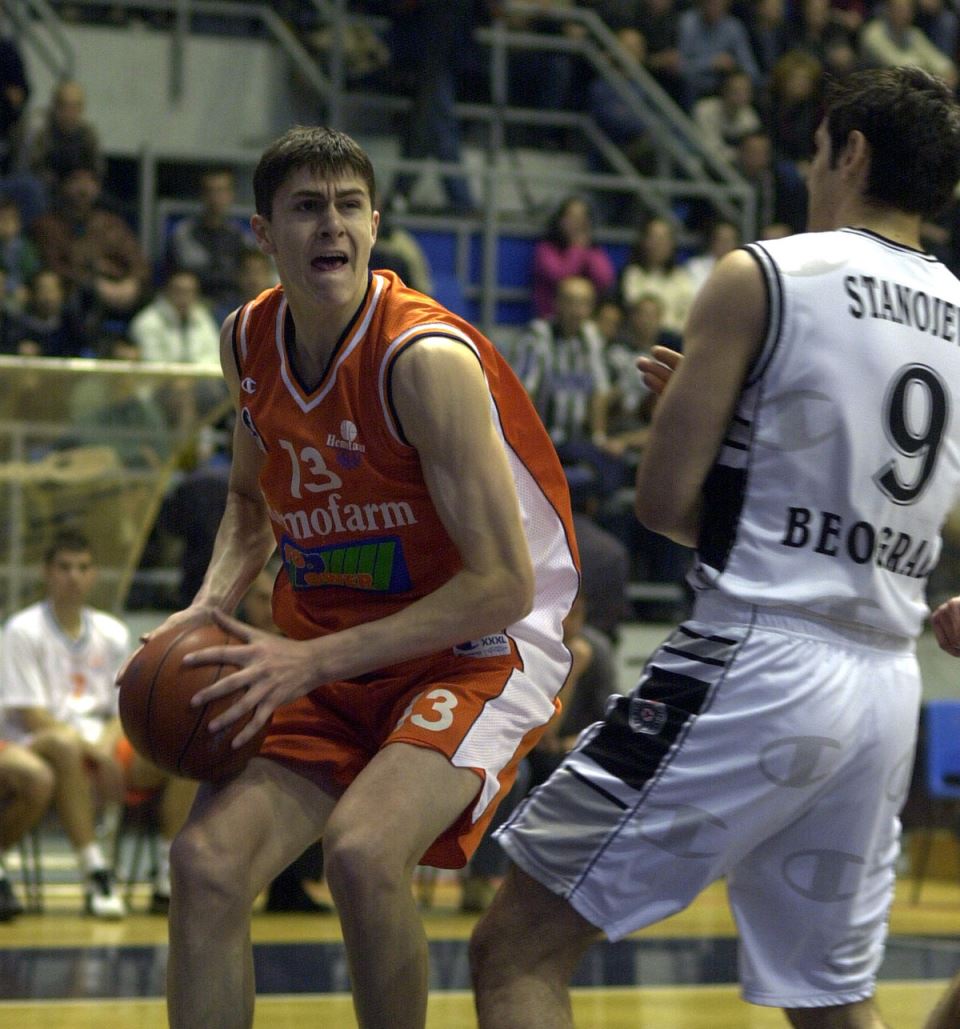 Darko Miličić i Jovo Stanojević u duelu na Hemofarm Partizan