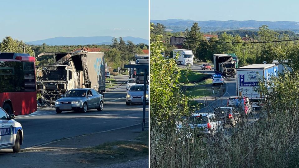 Kamion se zapalio na Ibarskoj Magistrali  (4).jpg