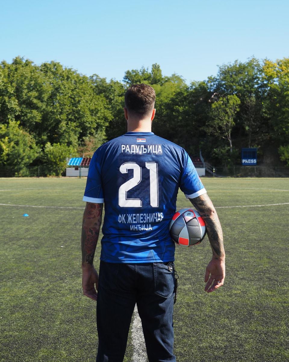 Miroslav Raduljica u dresu Železničara iz Inđije