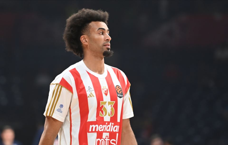 Džordan Nvora na meču Zvezda CSKA