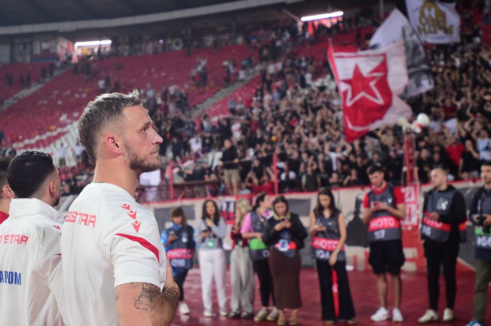Fudbaler Crvene zvezde Marko Arnautović.
