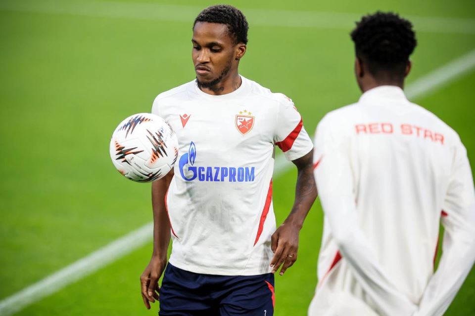 Felisio Milson na treningu pred Porto Zvezda