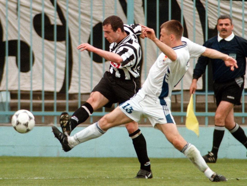 Igor Duljaj u borbi za loptu