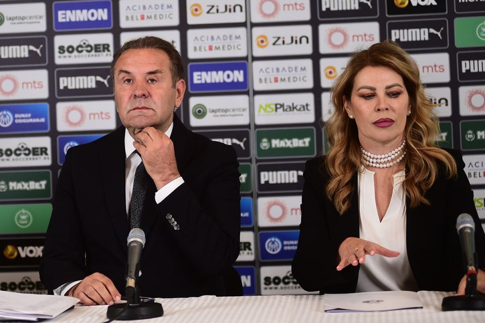 Rasim Ljajić i Milka Forcan na konferenciji ze medije.