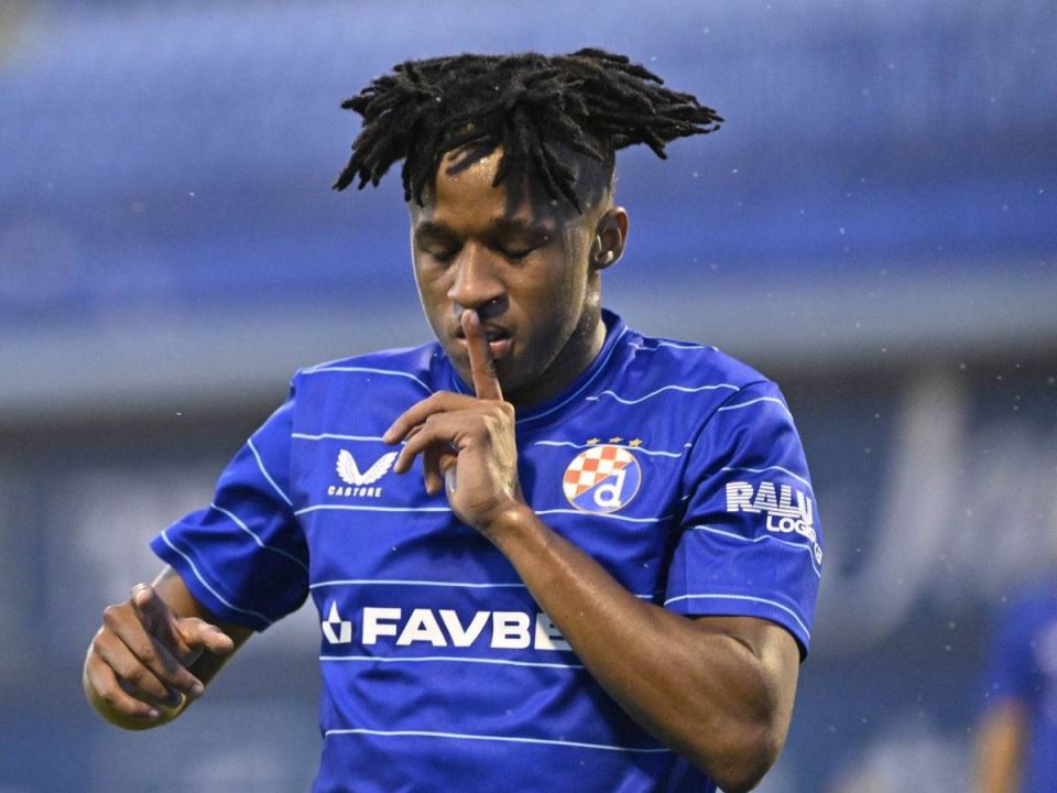 Portugalski fudbaler Kardozo Varela u dresu Dinama iz Zagreba.