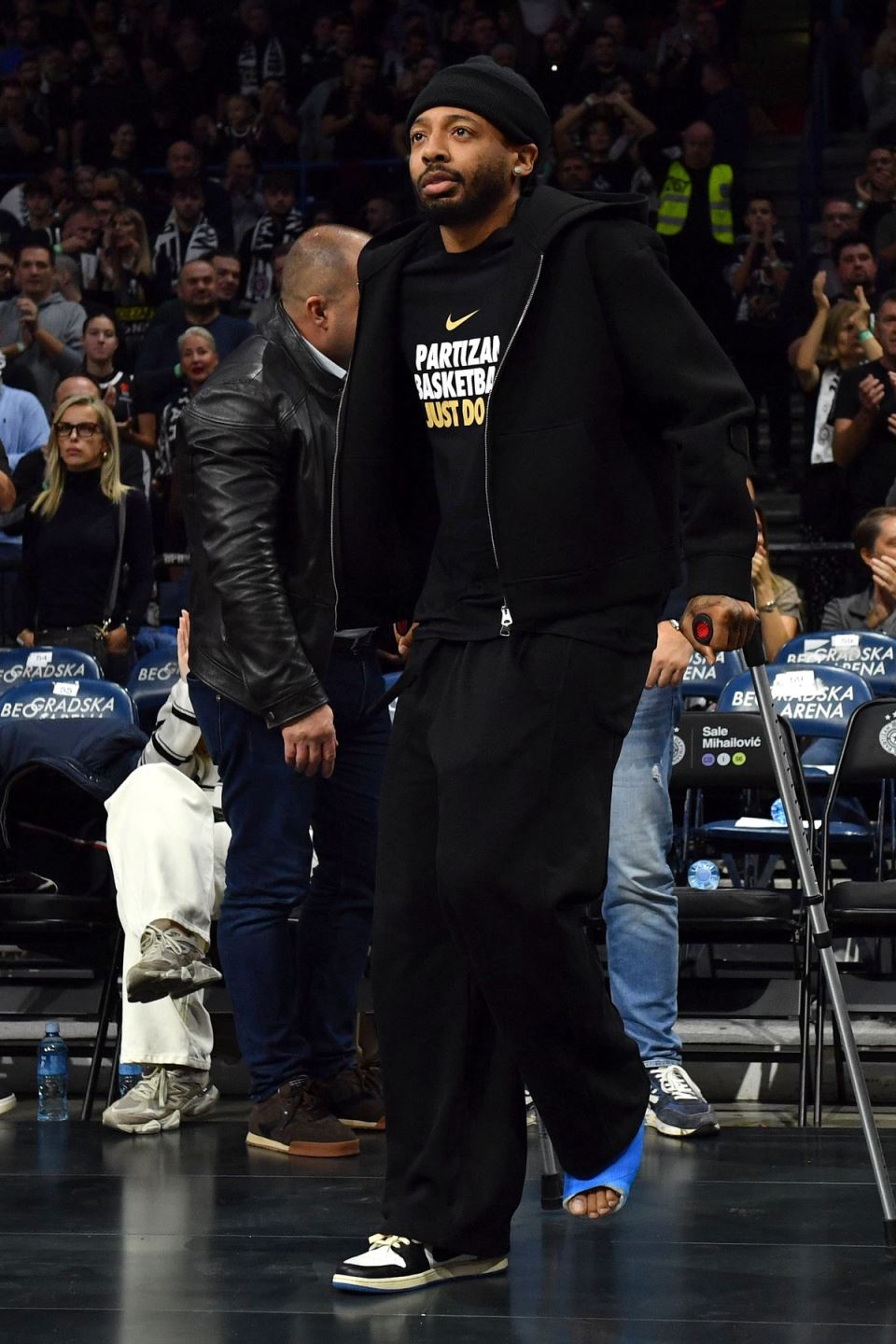 Karlik Džouns došao u Arenu da bodri Partizan protiv Pariza