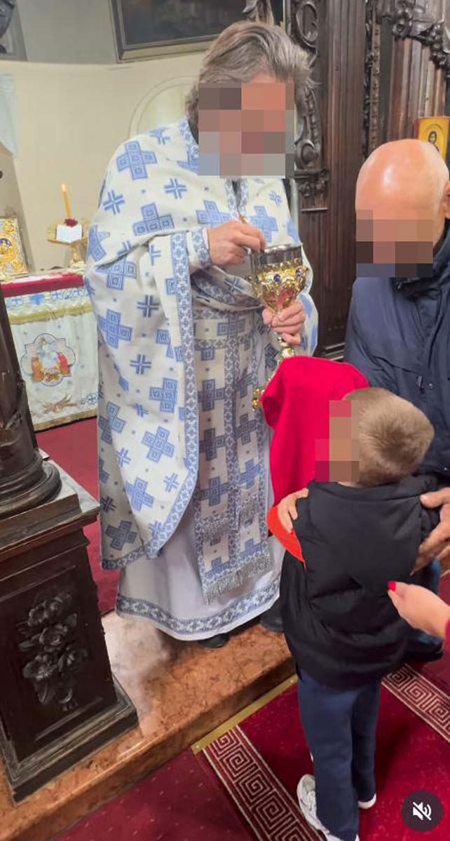 Veljko Ražnatović odveo sinove na pričešće 1.jpg