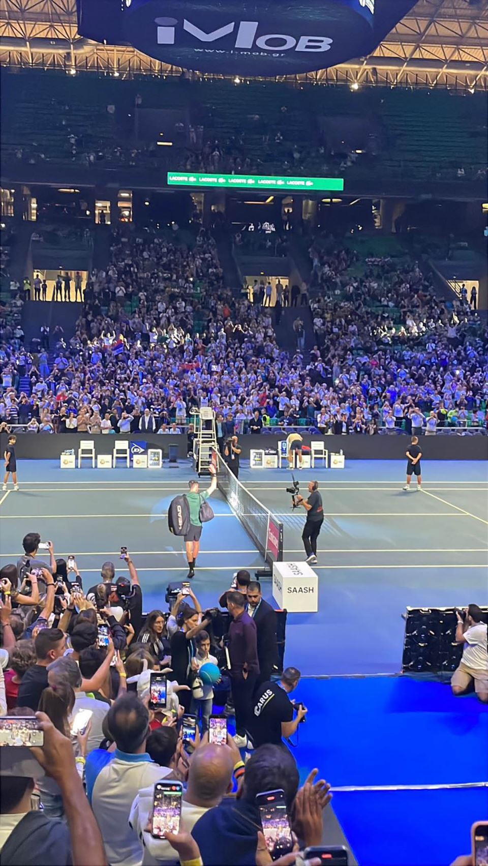 Novak Ðoković izlazak na teren u Atini