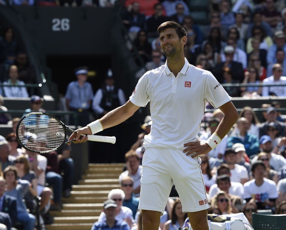 Novak Đoković u neverici nakon odigranog poena