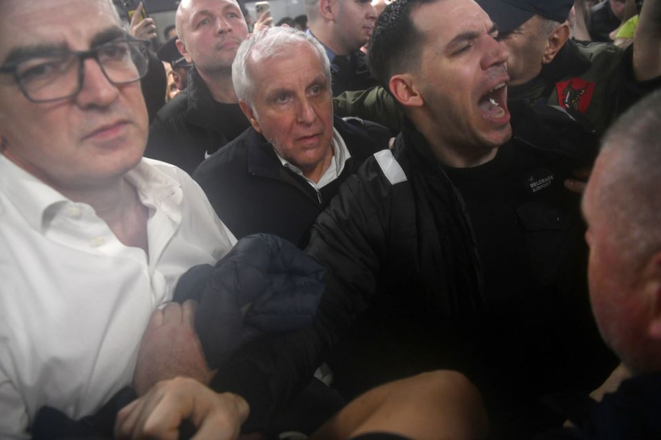 Željko Obradović na aerodromu Nikola Tesla