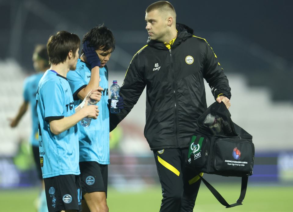 Japanac se srušio na utakmici Čukarički Železničar