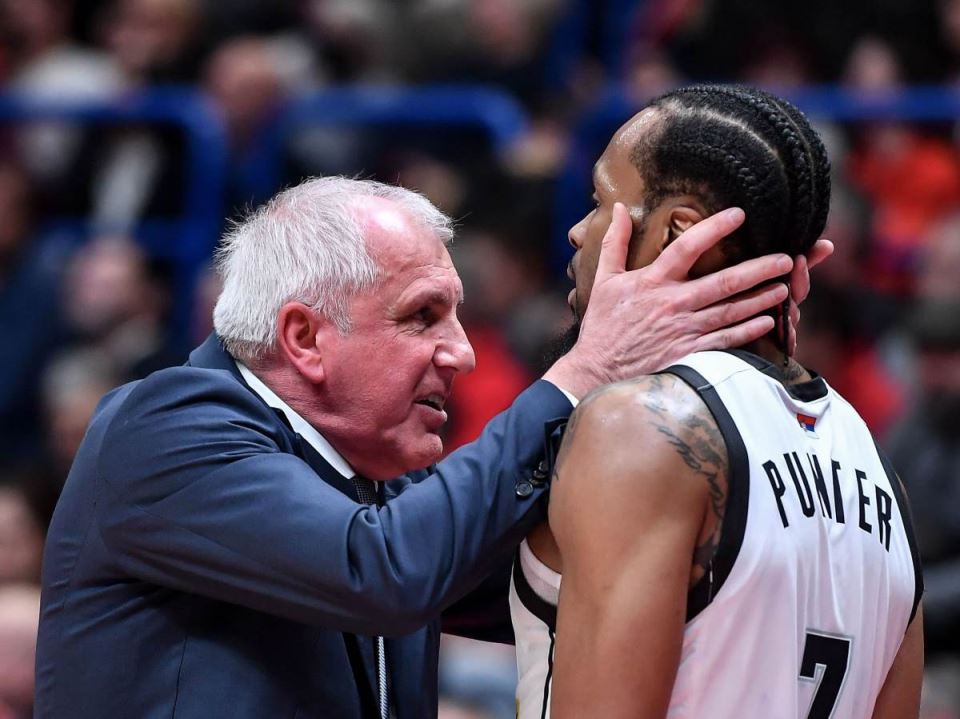 bivši trener Partizana Željko Obradović i bivši košarkaš Kevin Panter.