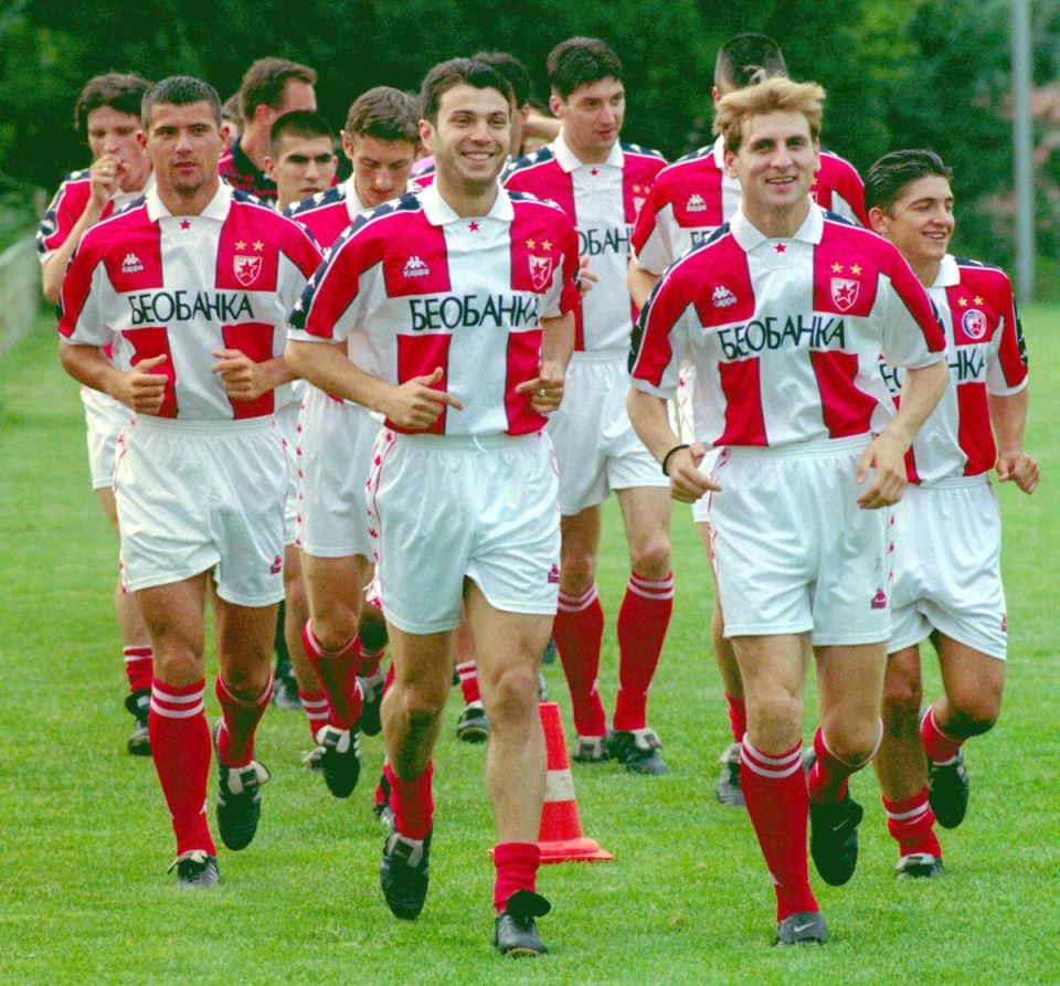 Zoran Jovičić i Dejan Stanković na treningu Crvene zvezde