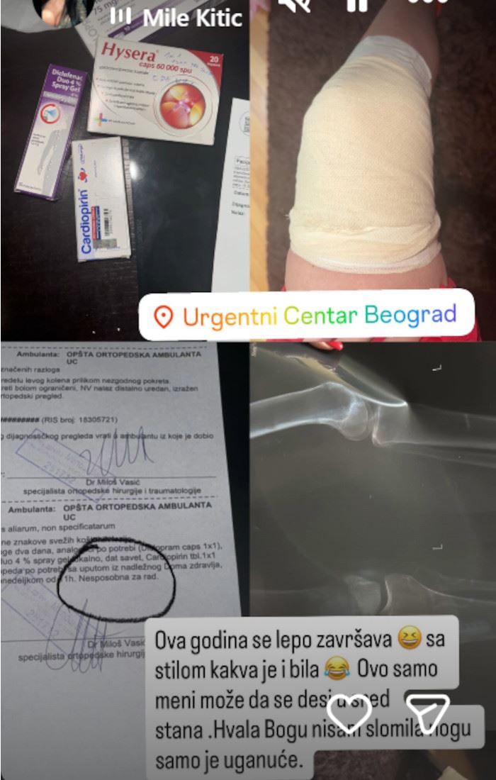 Mimi Oro povreda noge