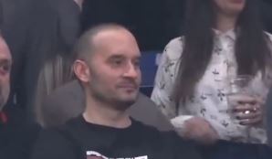 Bogdan Karaičić na meču protiv Makabija