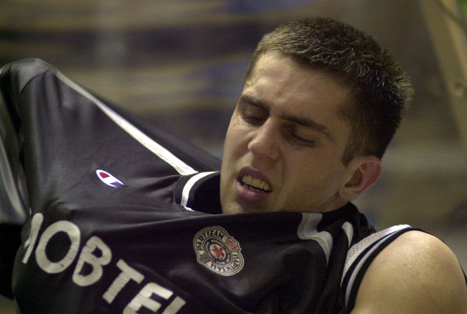 Miloš Vujanić u dresu Partizana