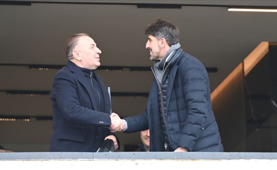 Veljko Paunović i Rasim Ljajić na utakmici Spartak Partizan u loži stadiona