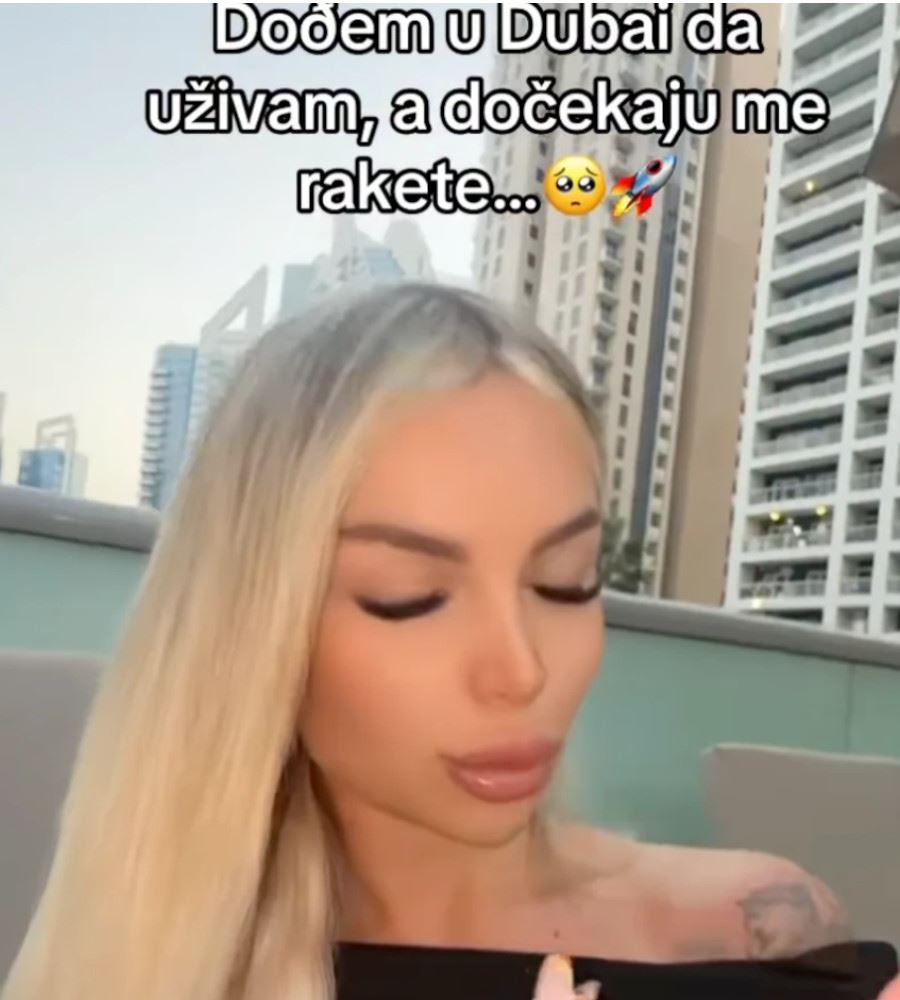 Anja Todorović rakete Dubai