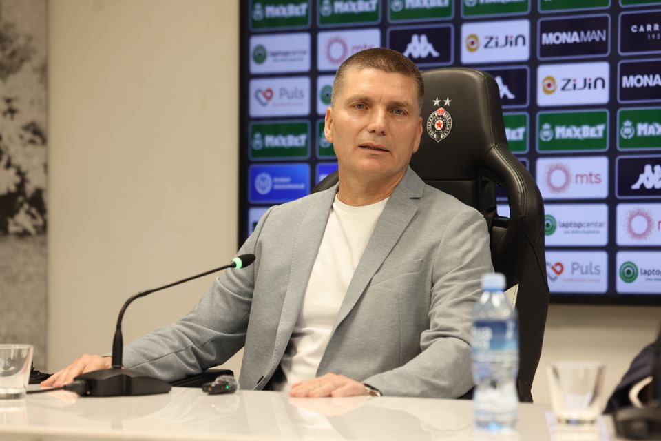 Trener Partizana Srđan Blagojević.