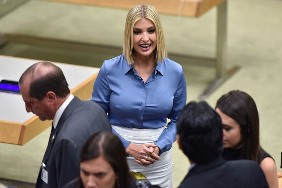 Ivanka Tramp u košulji u Ujedinjenim nacijama