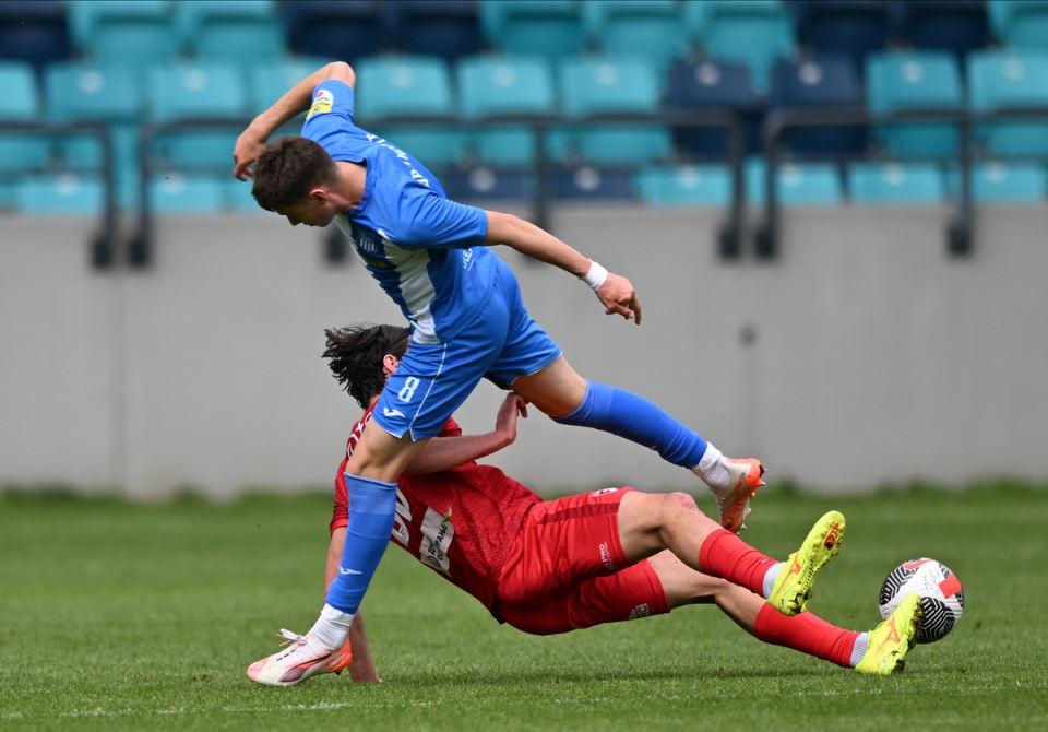 fudbaler Aleksa Cvetković u dresu OFK Beograda.