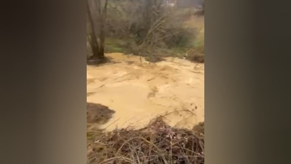 Izlivanje bujične reke kod Ivanjice