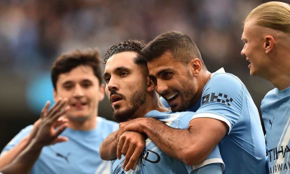 Roman Šerki slavi gol na Arsenal Mančester siti