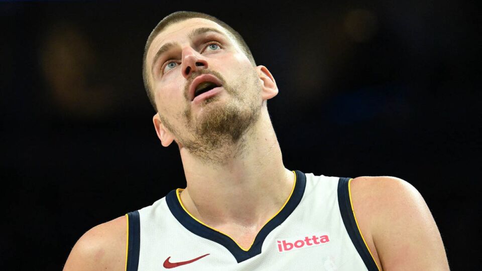 Nikola Jokić na meču Denvera i Minesote
