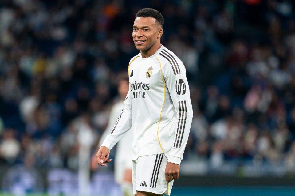 Kilijan Mbape nasmejan na utakmici Real Madrid Ovijedo