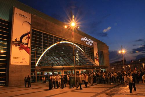 Zagrevanje fanova pred polufinale Evrovizije