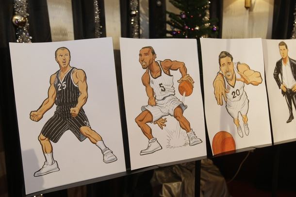 Crno-beli košarkaši kao strip junaci