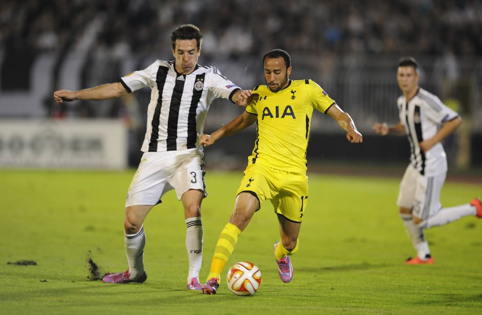 Bod za Partizan u meču sa Totenhemom.