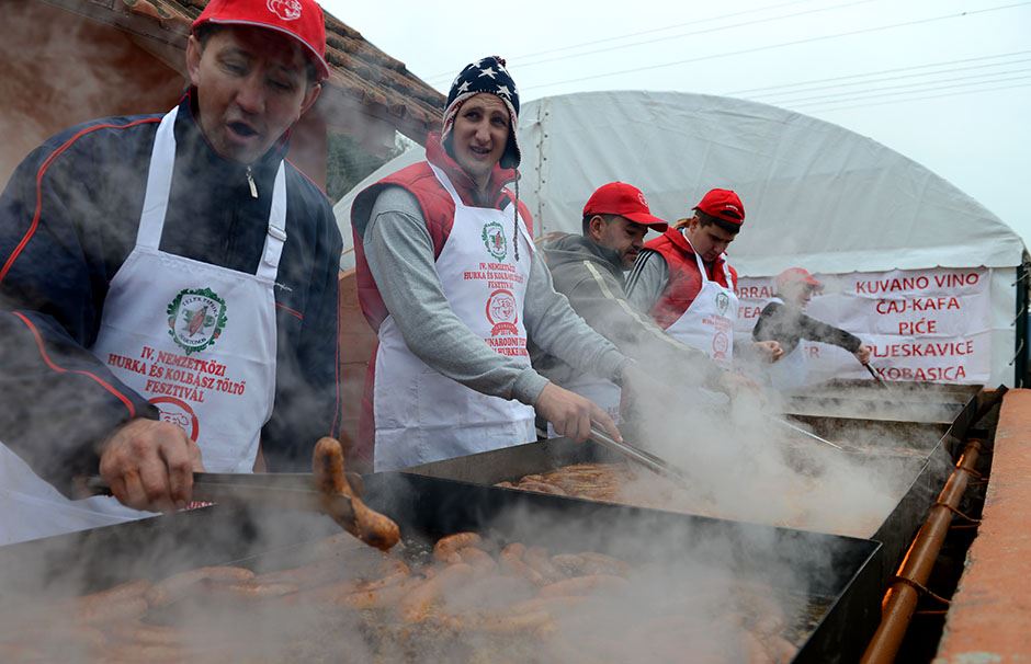Kobasicijada u Adorjanu kod Kanjiže.