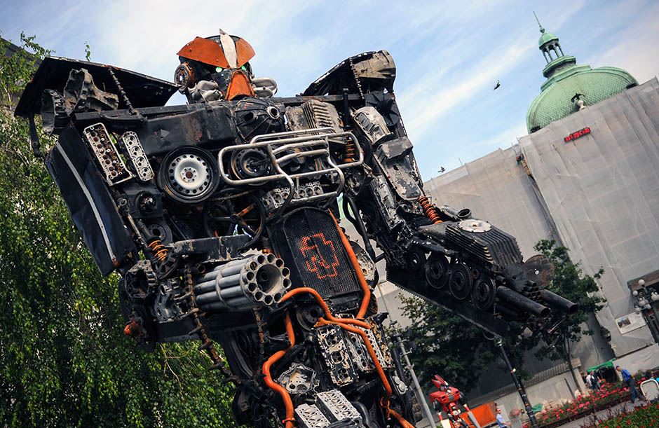 Transformersi u Beogradu u okviru izložbe Čuvari grada.
