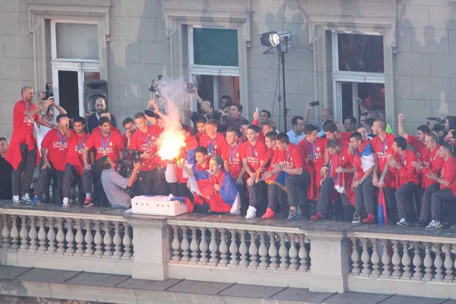 Doček orlića šampiona sveta u Beogradu
