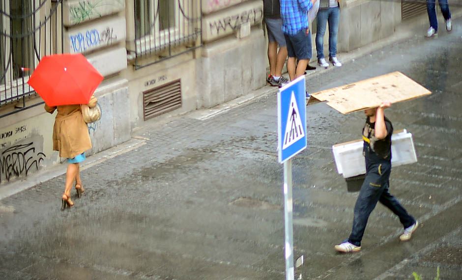 Letnje kiše u Beogradu.