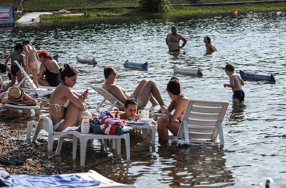 Ada Ciganlija je pravi spas od tropskih vrućina.