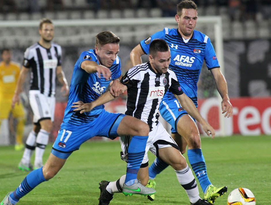 Partizan takmičenje u Ligi Evrope počeo pobedom nad Alkmarom.