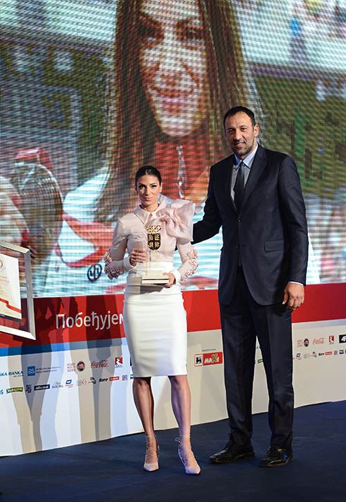 Ivana Španović na dodeli nagrade za najbolju sportistkinju godine