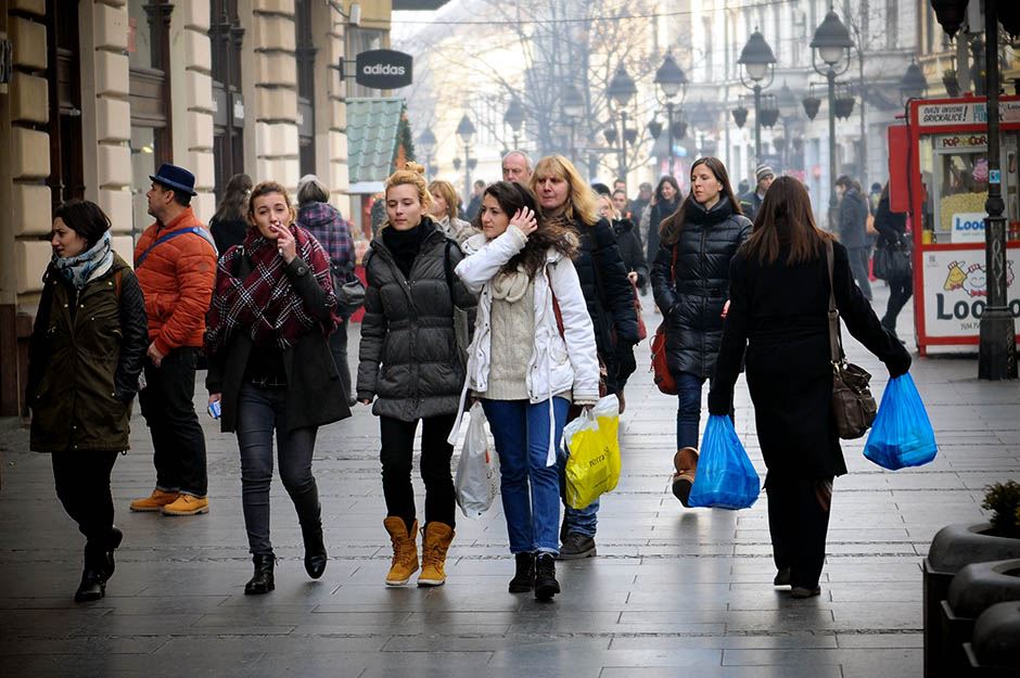 Gužva u Beogradu zbog Nove godine.