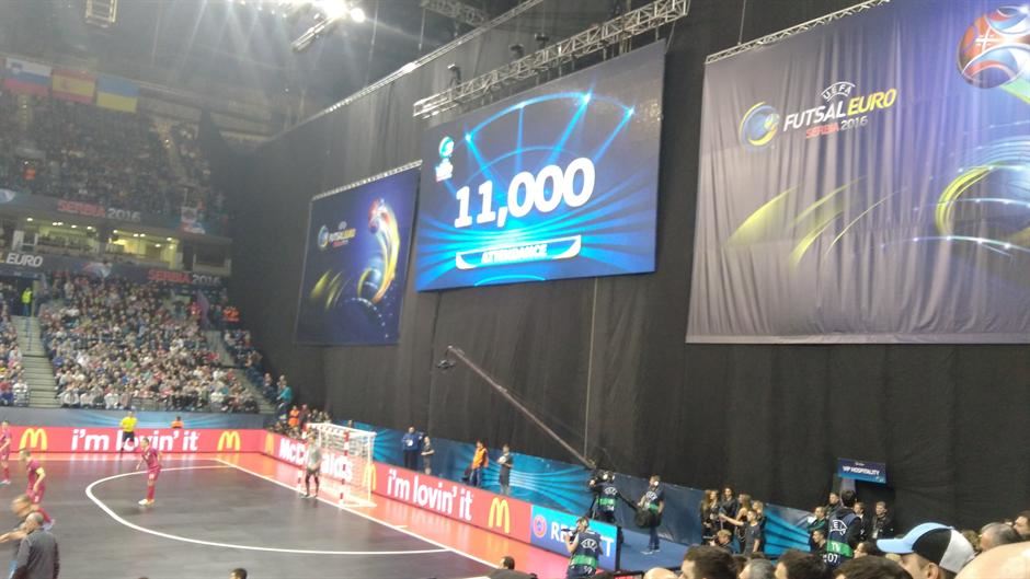 UEFA futsal EURO 2016: Navijanje u Areni