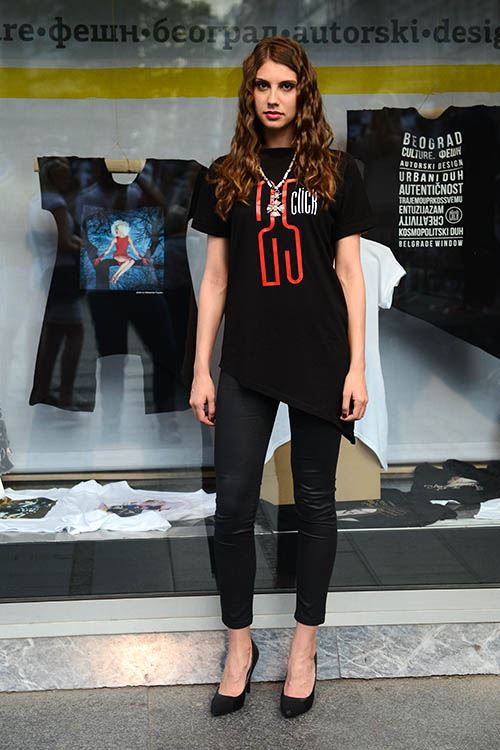 Rođendan Beogradskog izloga i modne agencije Click, revija na Trgu Republike