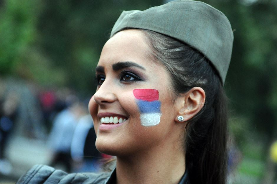 Doček ispred Skupštine sportista sa Olimpijskih igara.