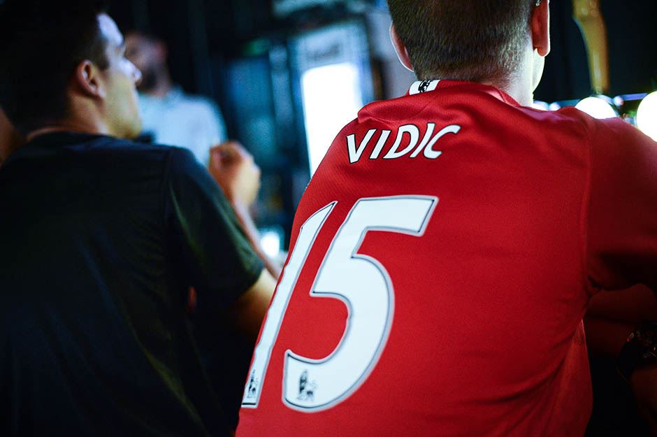 Mančester Junajted - Mančester Siti navijači u Beogradu