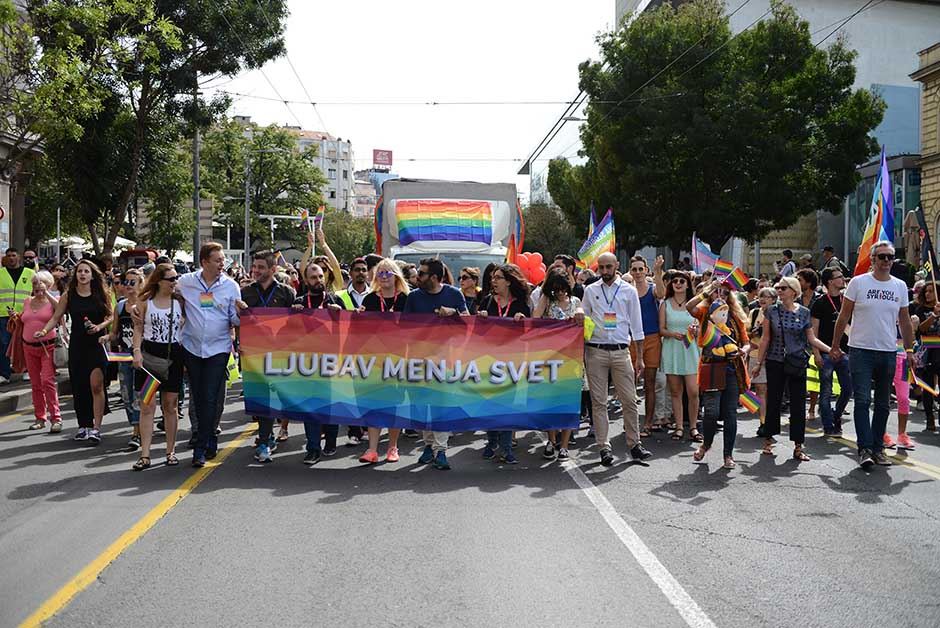 Parada ponosa 2016 u Beogradu.