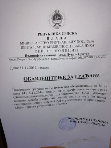 Banjaluka - Vojna vežba - Amerikanci