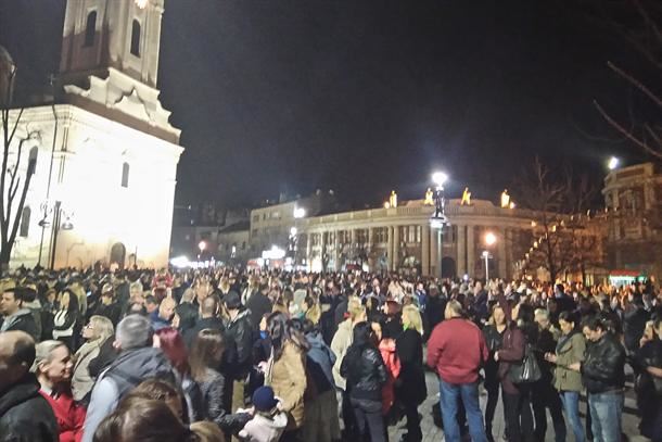 Smederevo protesti koncert Vlada Georgiev