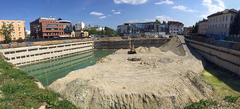 Banjaluka - bara na mestu gradnje tržnog centra